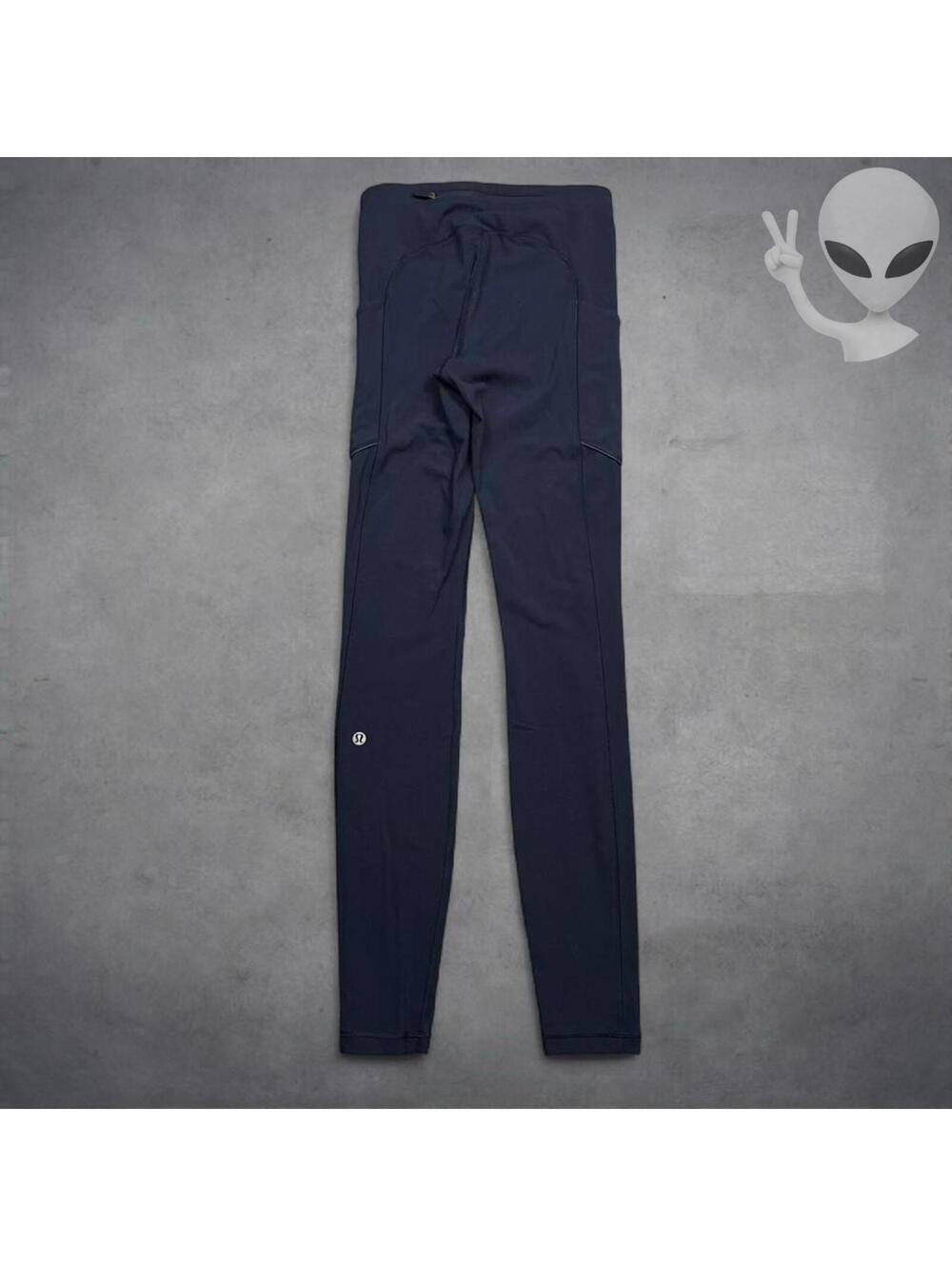 Lululemon Speed Up Tight Leggings 2 Navy Blue Full-On Luxtreme Pocket Running - Picture 1 of 5